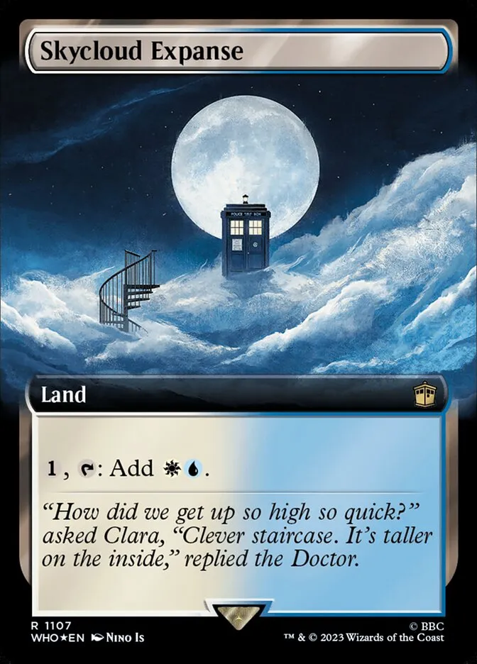 2023 Doctor Who Skycloud Expanse #1107 rare card image