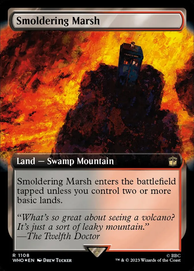 2023 Doctor Who Smoldering Marsh #1108 rare card image