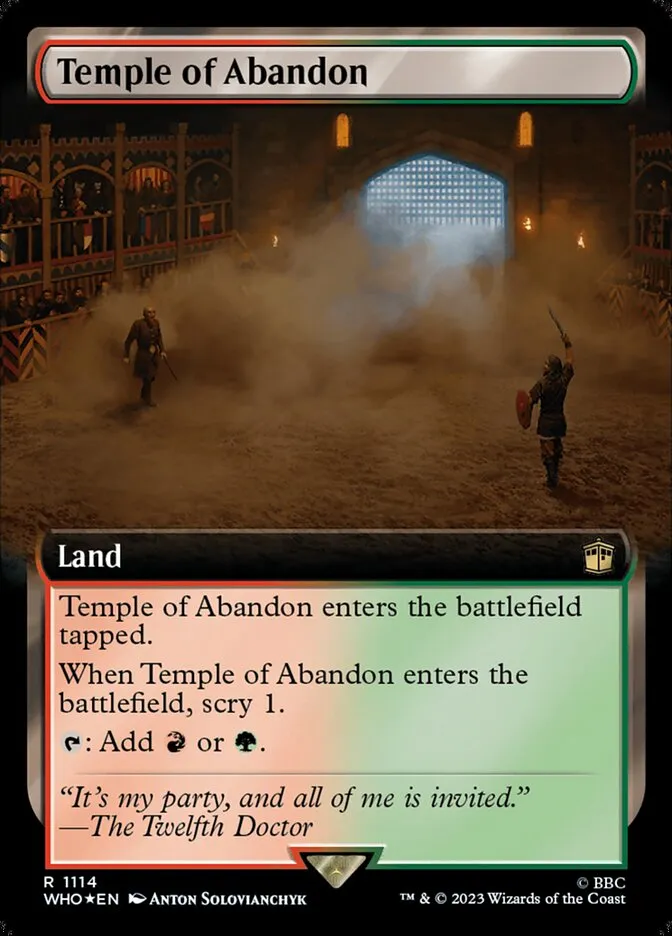 2023 Doctor Who Temple of Abandon #1114 rare card image