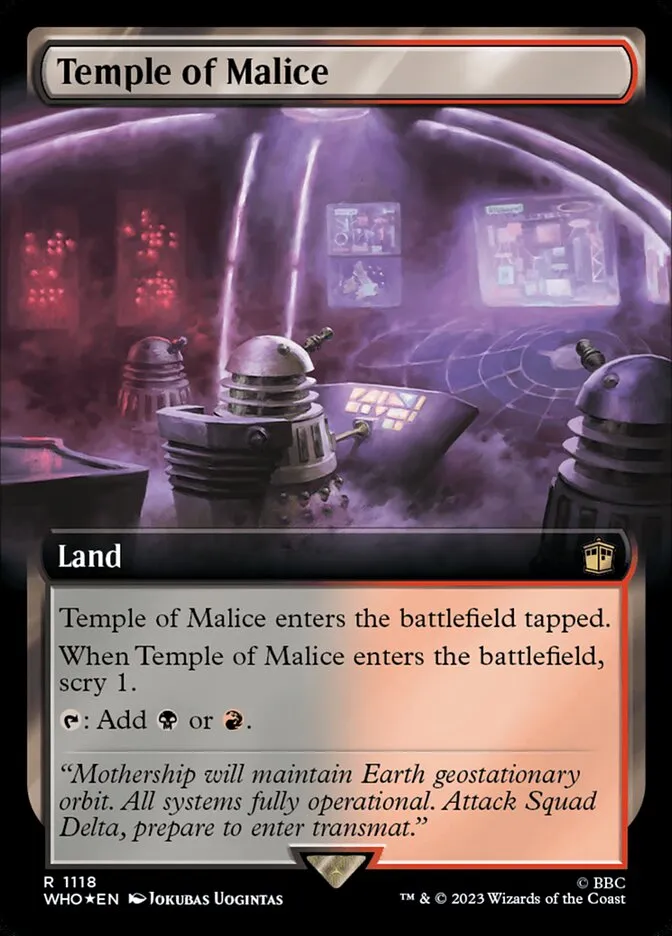 2023 Doctor Who Temple of Malice #1118 rare card image