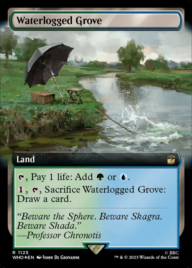 2023 Doctor Who Waterlogged Grove #1125 rare card image