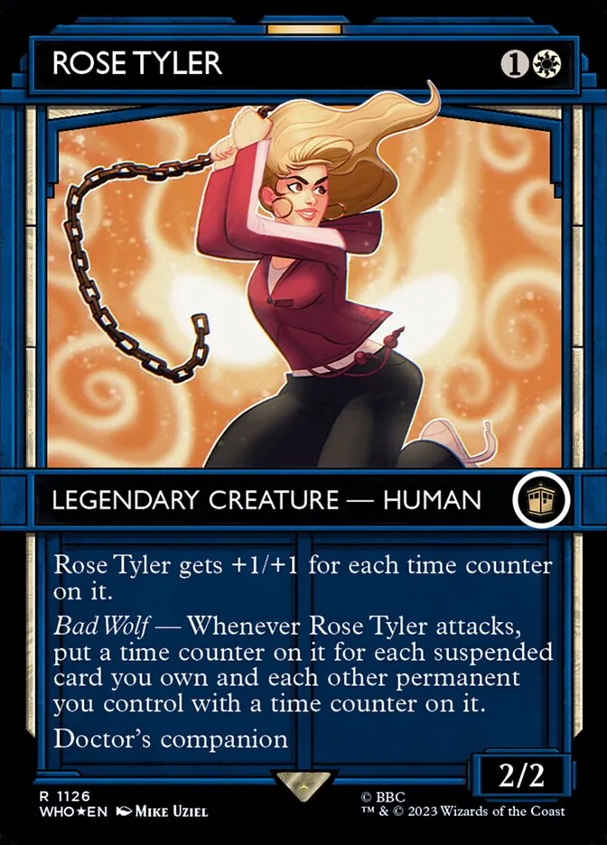 2023 Doctor Who Rose Tyler #1126 rare card image