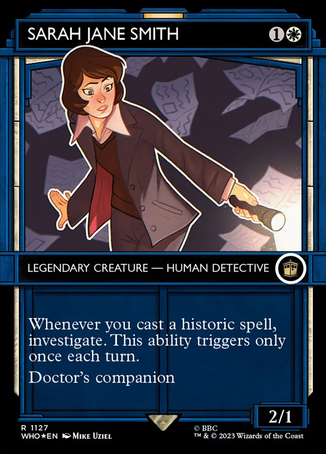 2023 Doctor Who Sarah Jane Smith #1127 rare card image