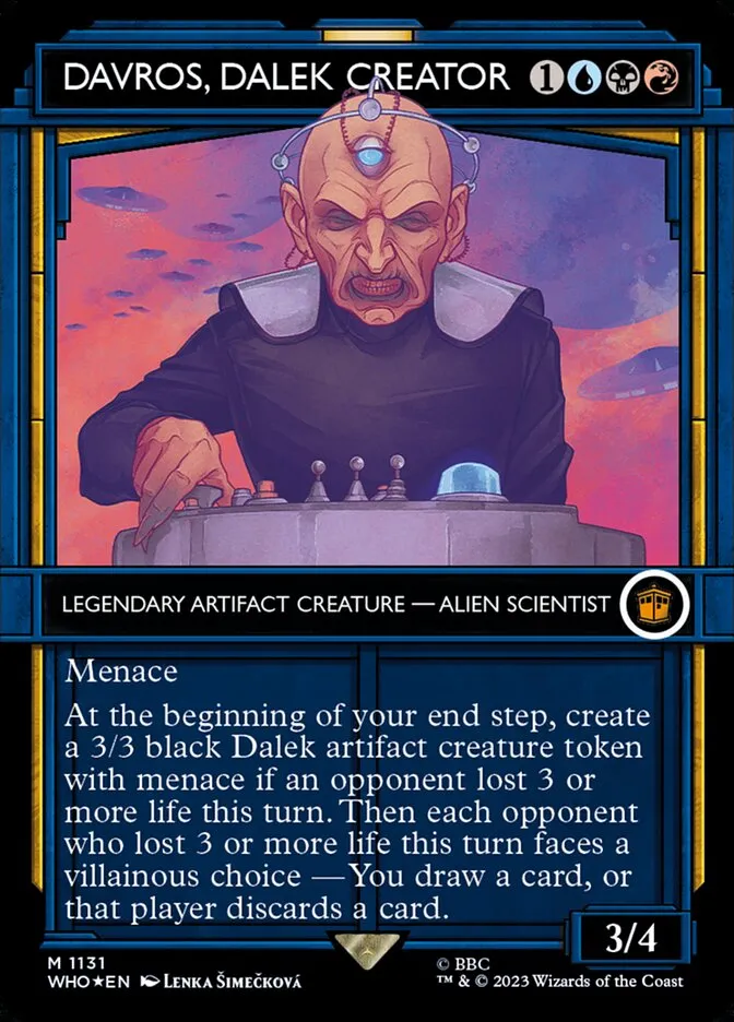2023 Doctor Who Davros, Dalek Creator #1131 mythic card image