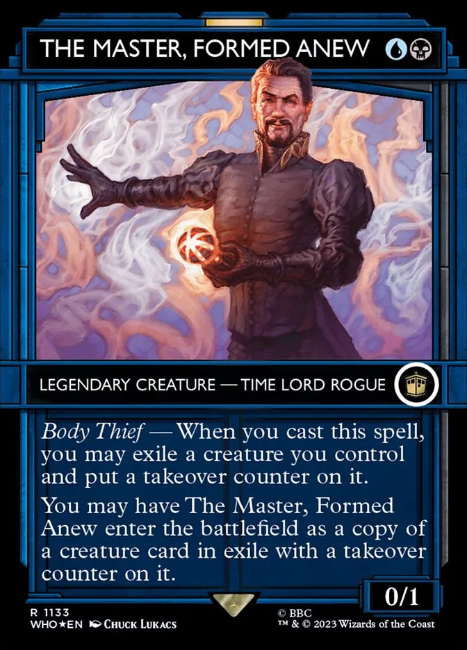 2023 Doctor Who The Master, Formed Anew #1133 rare card image