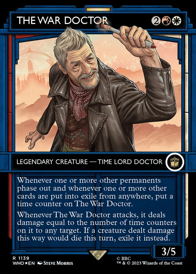 2023 Doctor Who The War Doctor #1139 rare card image