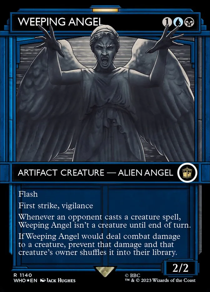 2023 Doctor Who Weeping Angel #1140 rare card image
