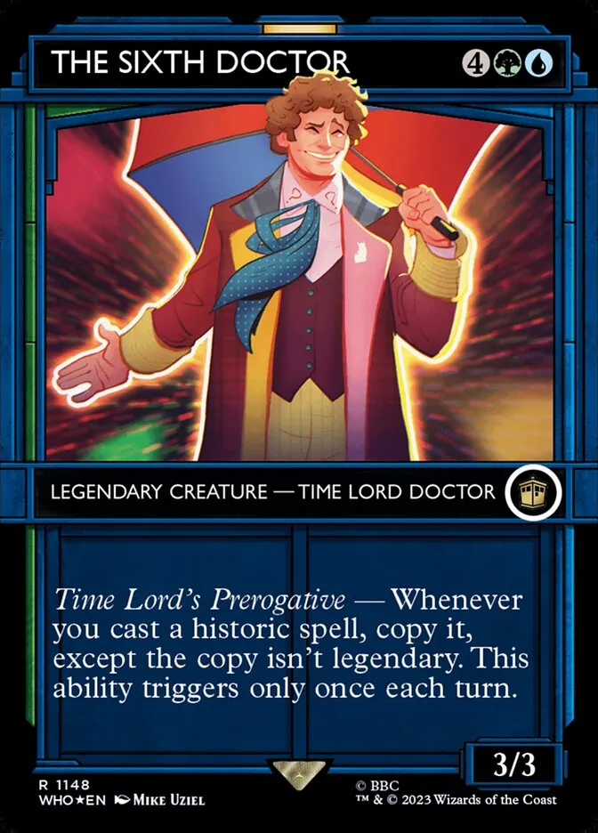 2023 Doctor Who The Sixth Doctor #1148 rare card image