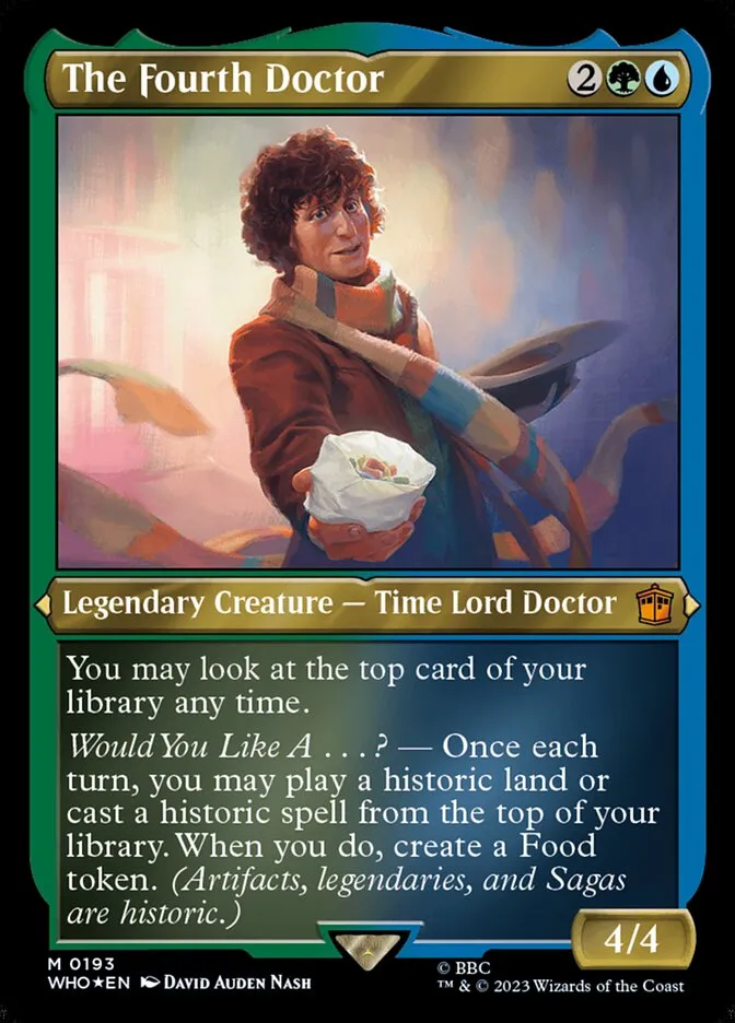 2023 Doctor Who The Fourth Doctor #193 mythic card image
