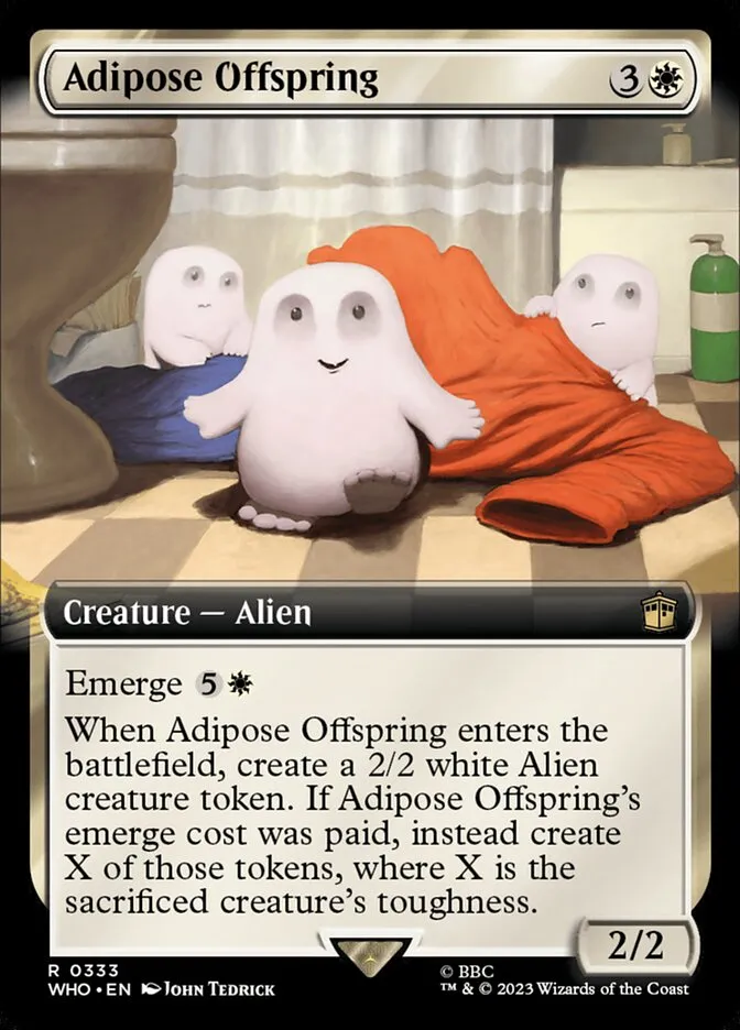 2023 Doctor Who Adipose Offspring [Extended Art] rare #333 rare card image