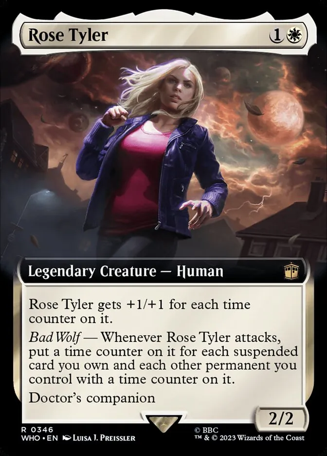 2023 Doctor Who Rose Tyler [Extended Art] rare #346 rare card image