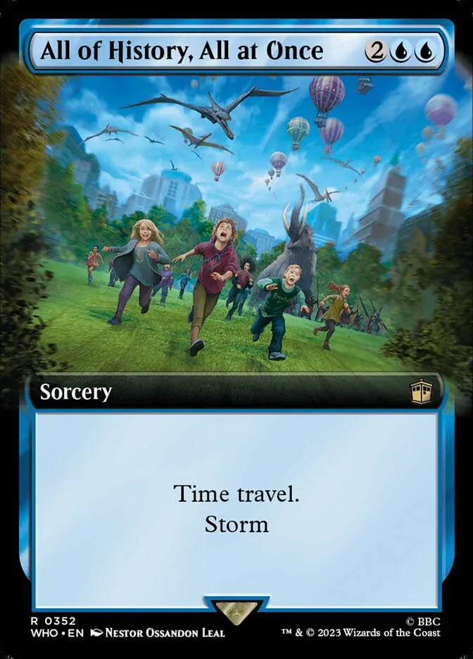 2023 Doctor Who All of History, All at Once [Extended Art] rare #352 rare card image