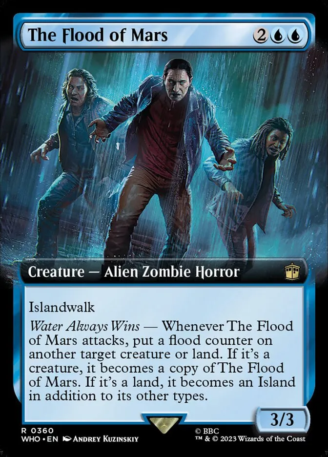2023 Doctor Who The Flood of Mars [Extended Art] rare #360 rare card image