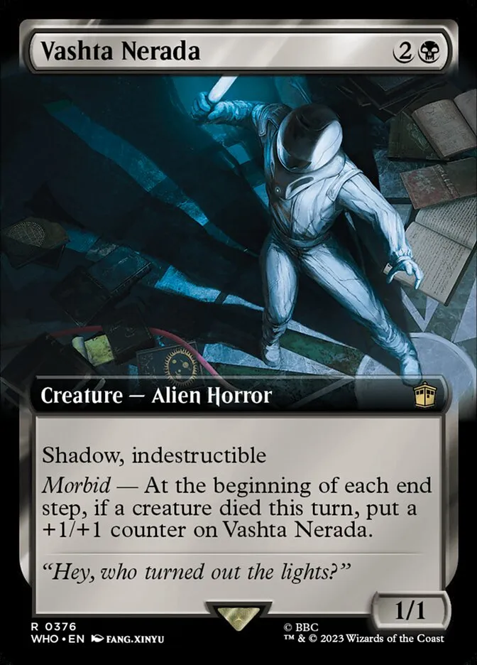 2023 Doctor Who Vashta Nerada [Extended Art] rare #376 rare card image