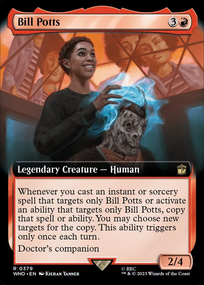 2023 Doctor Who Bill Potts [Extended Art] rare #379 rare card image