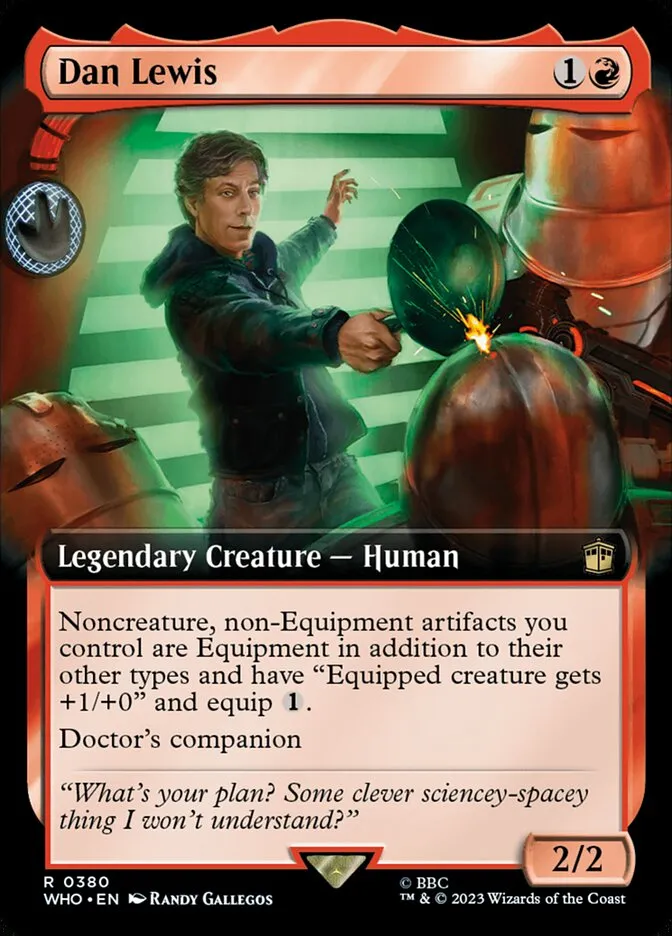 2023 Doctor Who Dan Lewis [Extended Art] rare #380 rare card image