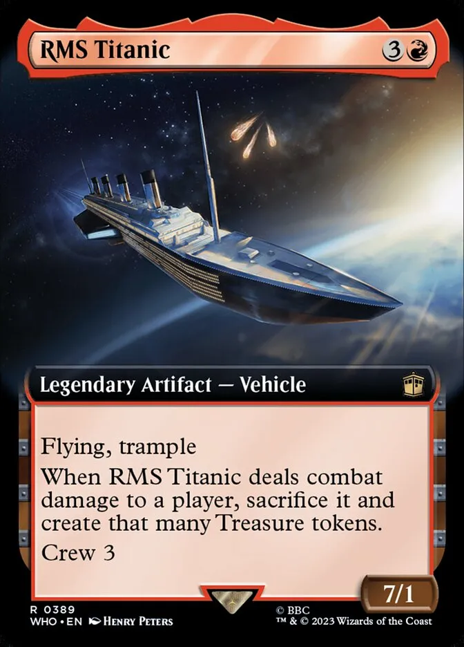 2023 Doctor Who RMS Titanic [Extended Art] rare #389 rare card image