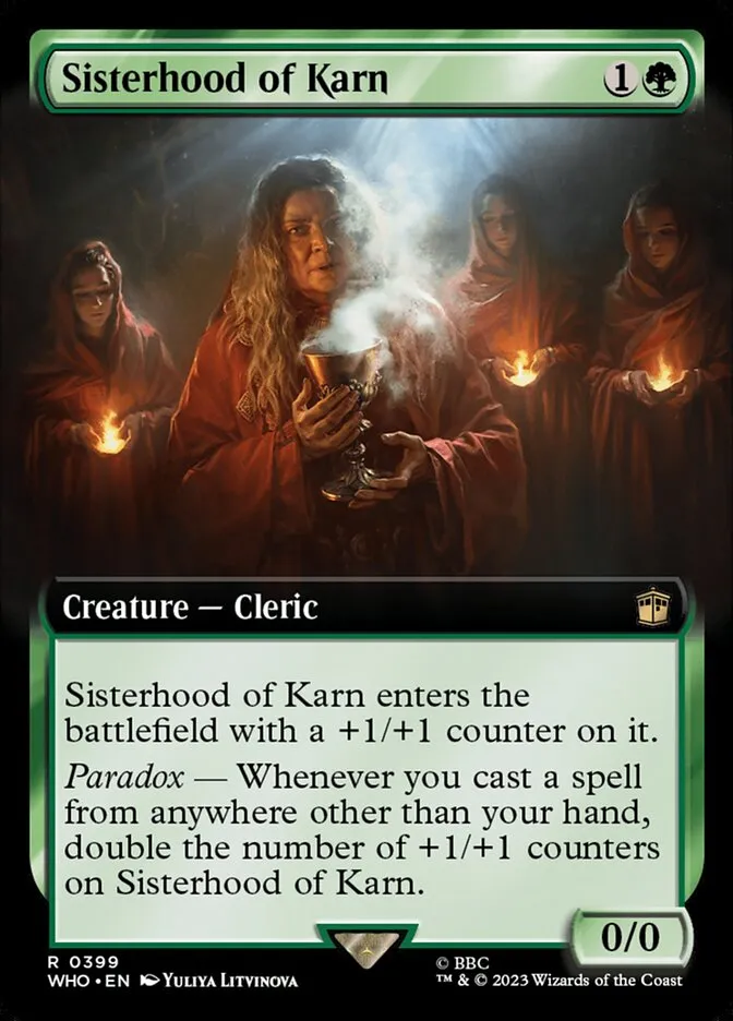 2023 Doctor Who Sisterhood of Karn [Extended Art] rare #399 rare card image