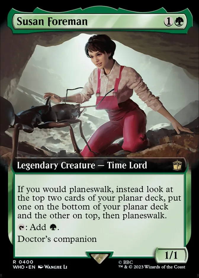 2023 Doctor Who Susan Foreman [Extended Art] rare #400 rare card image