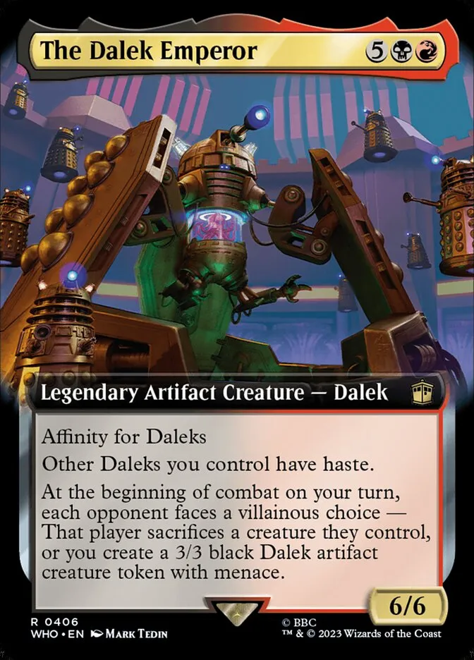 2023 Doctor Who The Dalek Emperor [Extended Art] rare #406 rare card image