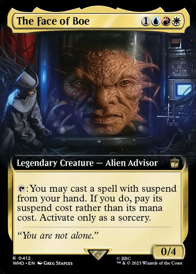 2023 Doctor Who The Face of Boe #412 rare card image