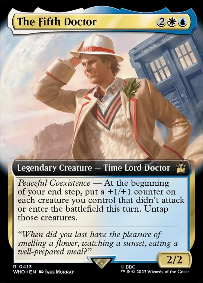2023 Doctor Who The Fifth Doctor #413 rare card image
