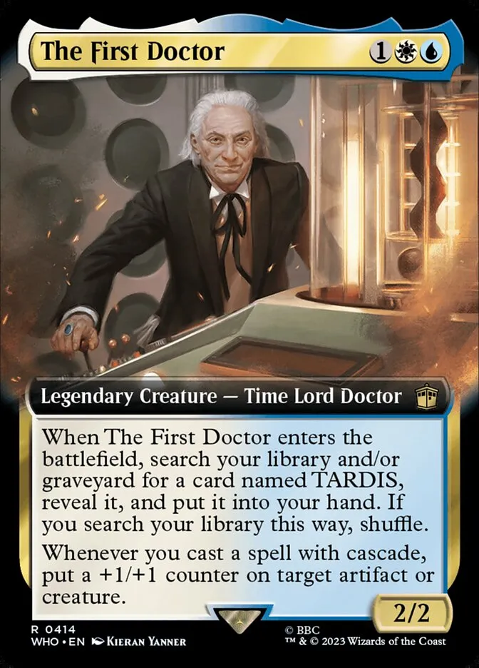2023 Doctor Who The First Doctor #414 rare card image