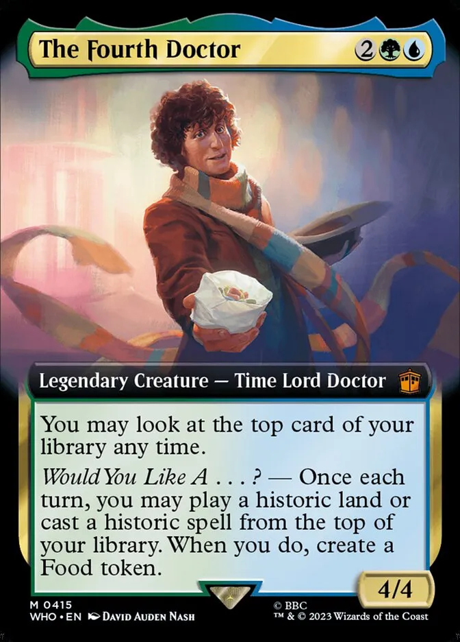 2023 Doctor Who The Fourth Doctor #415 mythic card image