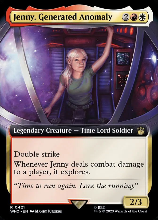 2023 Doctor Who Jenny, Generated Anomaly #421 rare card image