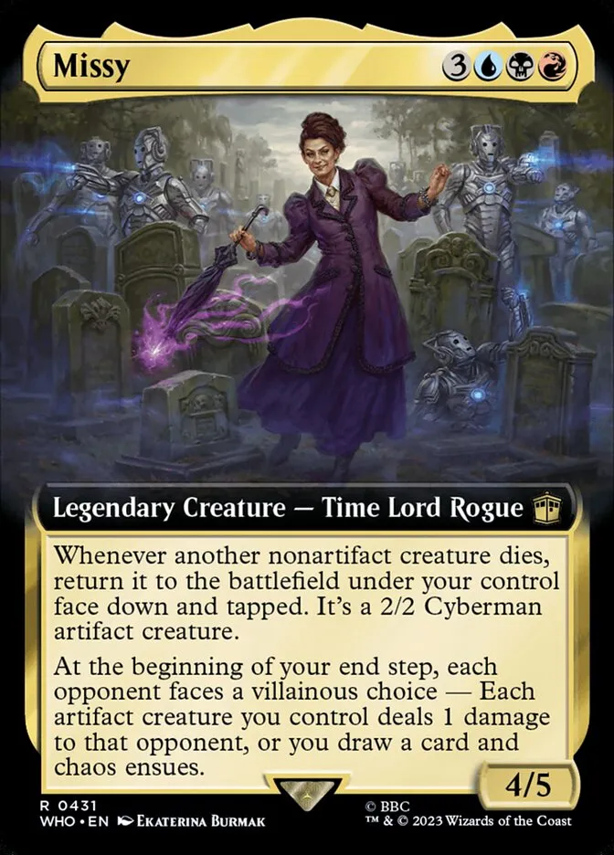 2023 Doctor Who Missy rare #431 rare card image