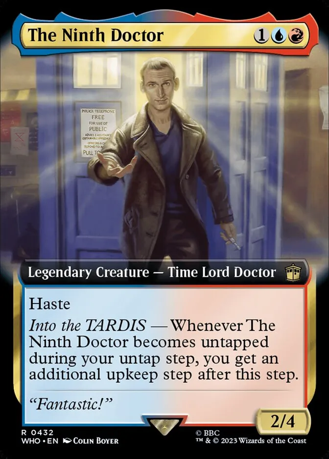 2023 Doctor Who The Ninth Doctor #432 rare card image