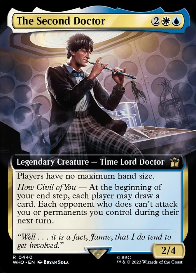 2023 Doctor Who The Second Doctor #440 rare card image