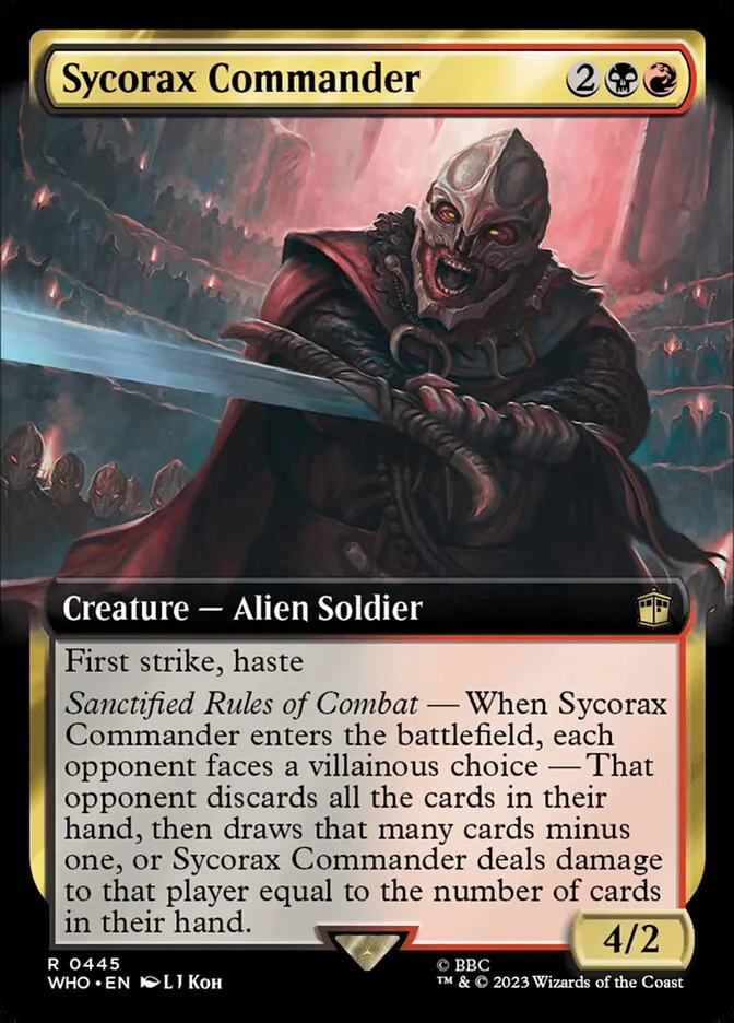 2023 Doctor Who Sycorax Commander #445 rare card image