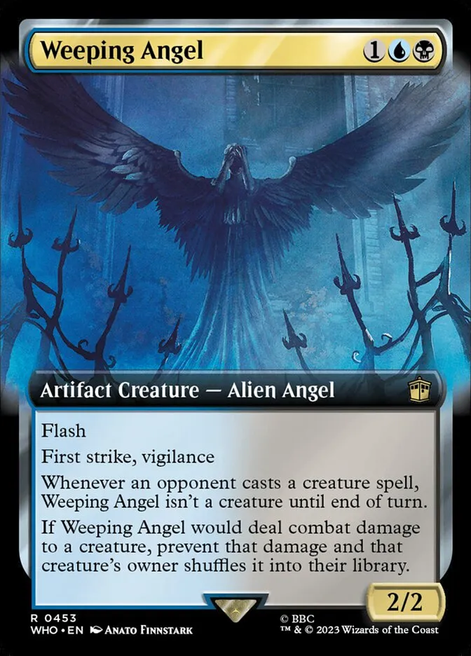 2023 Doctor Who Weeping Angel #453 rare card image