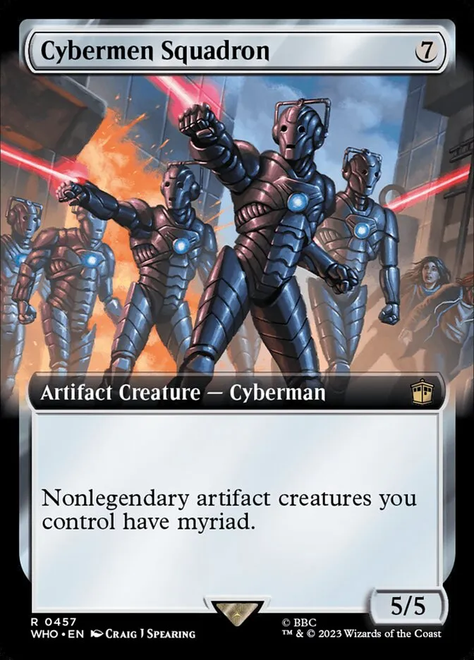 2023 Doctor Who Cybermen Squadron #457 rare card image