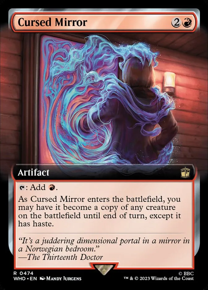 2023 Doctor Who Cursed Mirror #474 rare card image