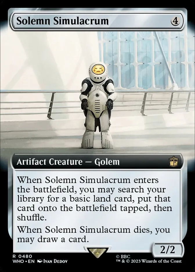 2023 Doctor Who Solemn Simulacrum #480 rare card image