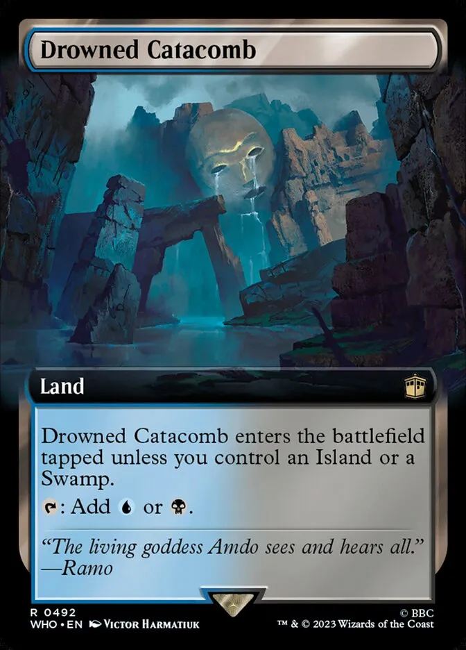 2023 Doctor Who Drowned Catacomb #492 rare card image