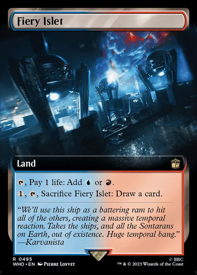 2023 Doctor Who Fiery Islet rare #495 rare card image