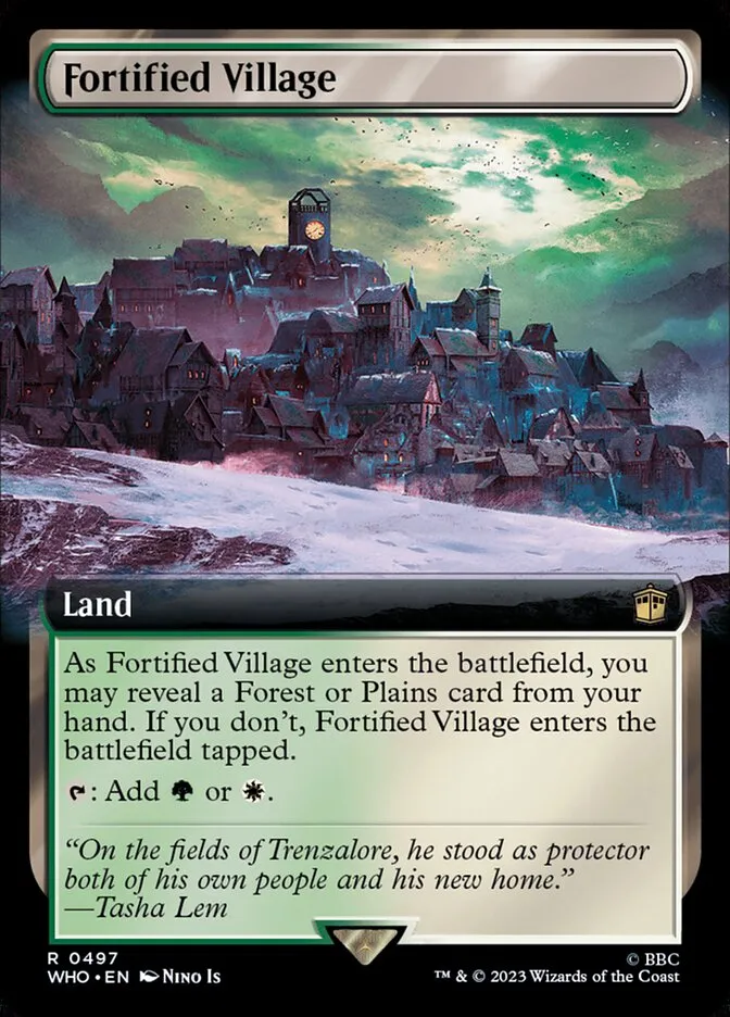 2023 Doctor Who Fortified Village #497 rare card image