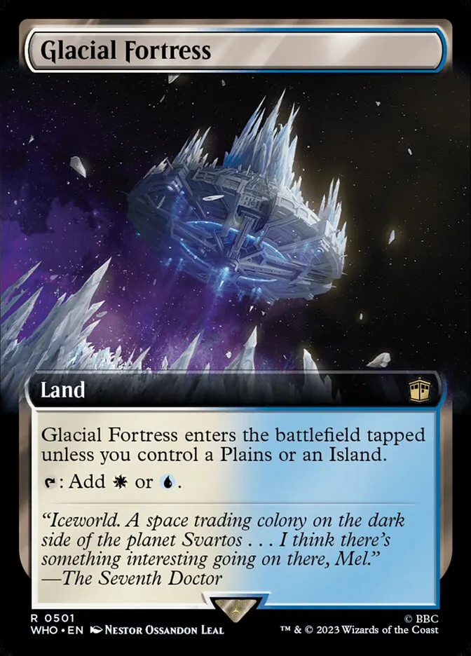 2023 Doctor Who Glacial Fortress #501 rare card image