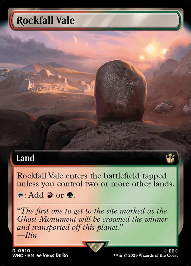 2023 Doctor Who Rockfall Vale #510 rare card image