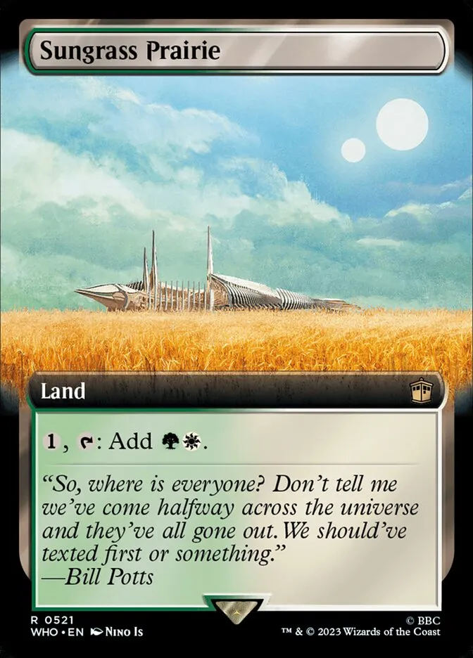 2023 Doctor Who Sungrass Prairie #521 rare card image