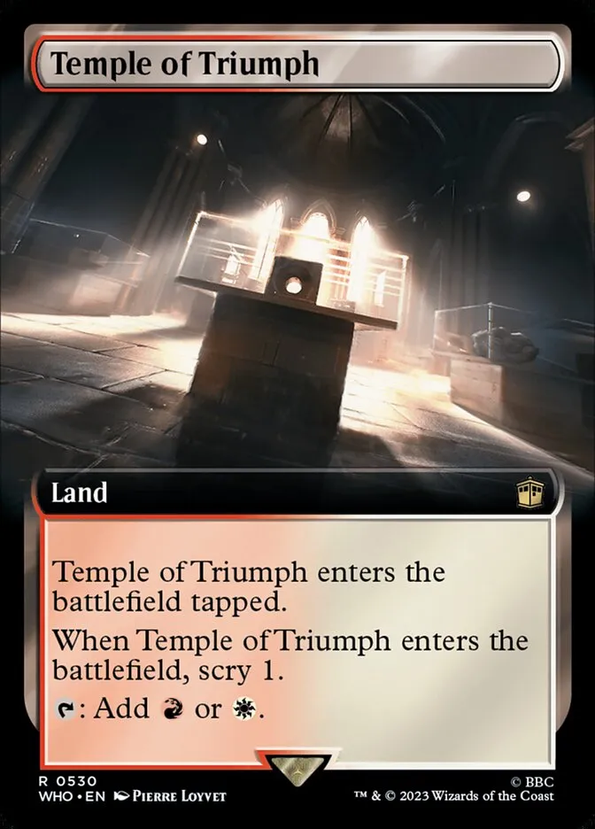 2023 Doctor Who Temple of Triumph #530 rare card image