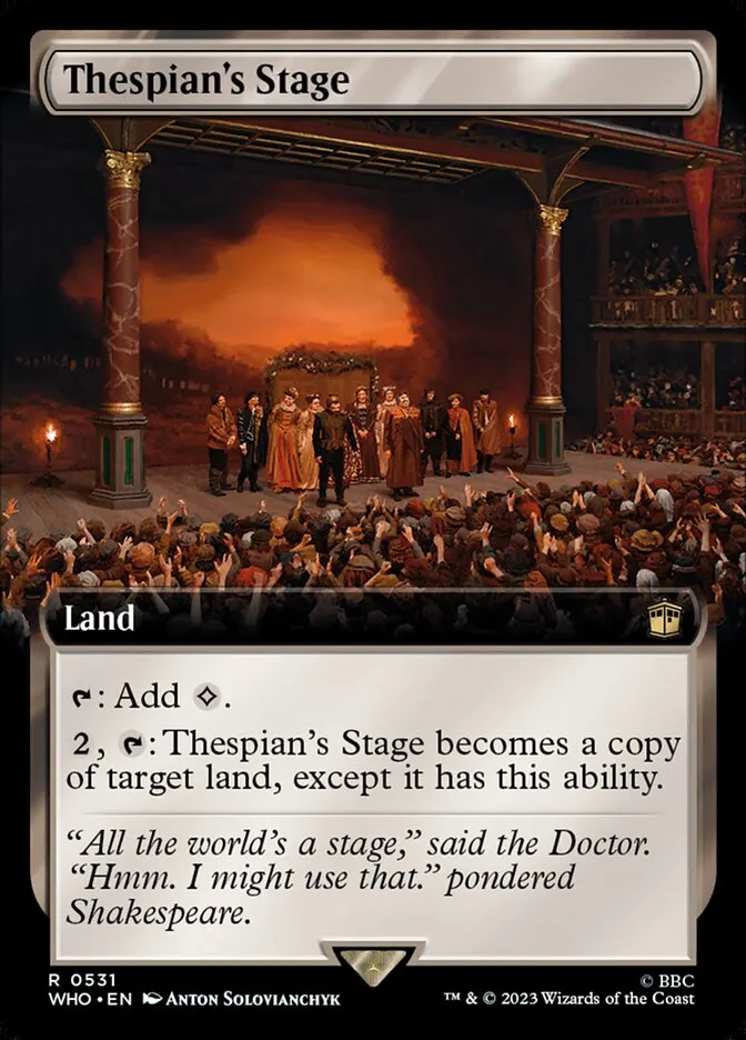 2023 Doctor Who Thespian's Stage #531 rare card image