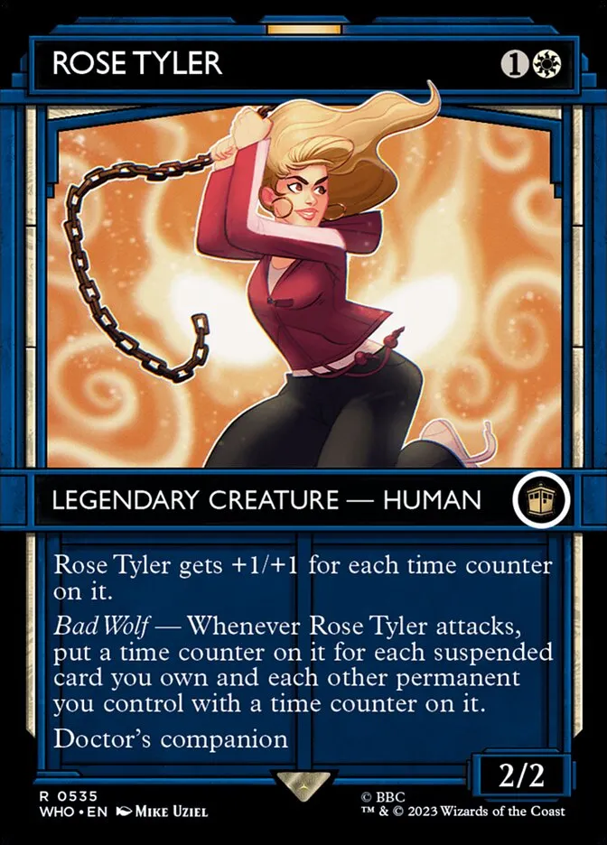 2023 Doctor Who Rose Tyler #535 rare card image