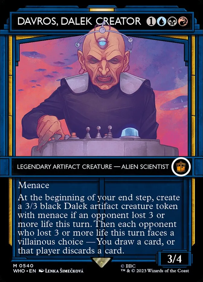 2023 Doctor Who Davros, Dalek Creator [Showcase Foil] mythic #540 mythic card image