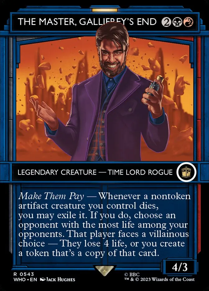 2023 Doctor Who The Master, Gallifrey's End #543 rare card image