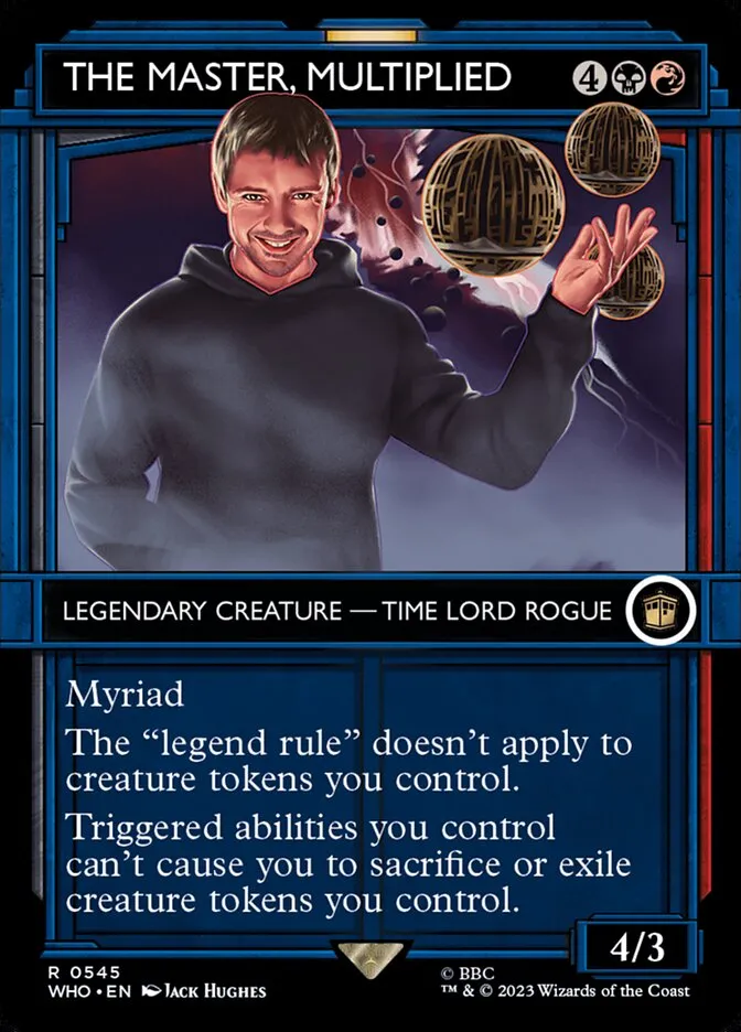 2023 Doctor Who The Master, Multiplied [Showcase Foil] rare #545 rare card image