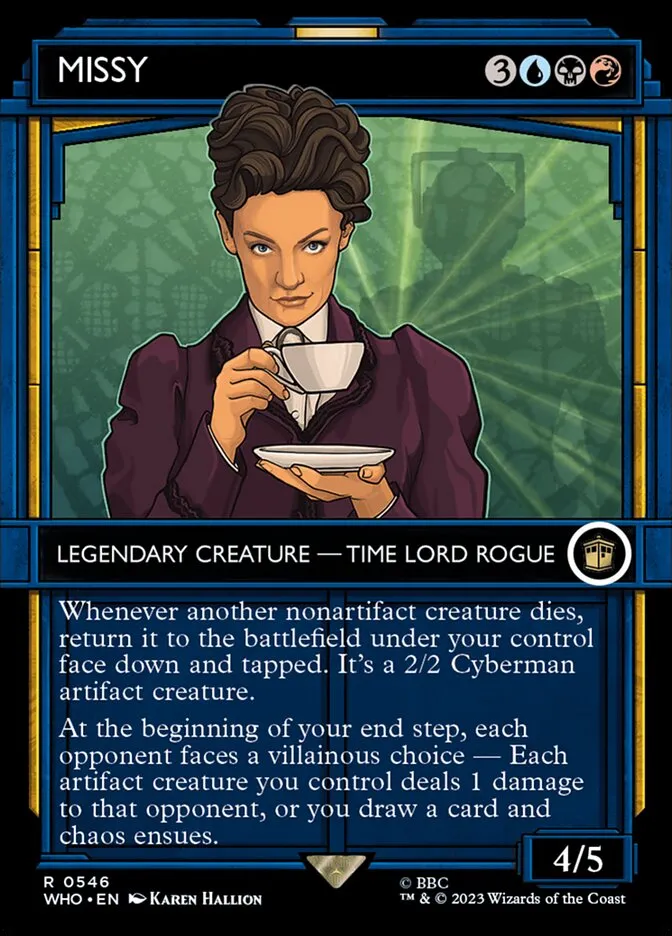2023 Doctor Who Missy #546 rare card image